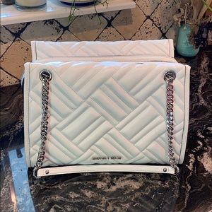 white michael kors handbag